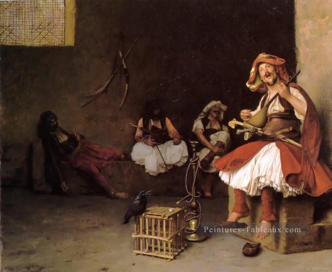 BashiBazouk chantant Arabe Jean Léon Gérôme Peintures à l'huile